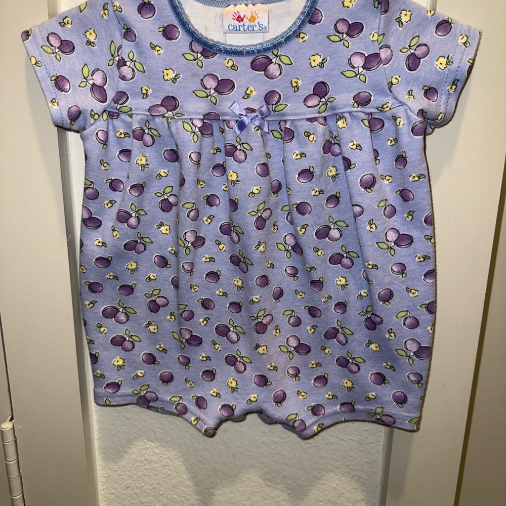 Carter's Lavender and Yellow Floral Baby romper